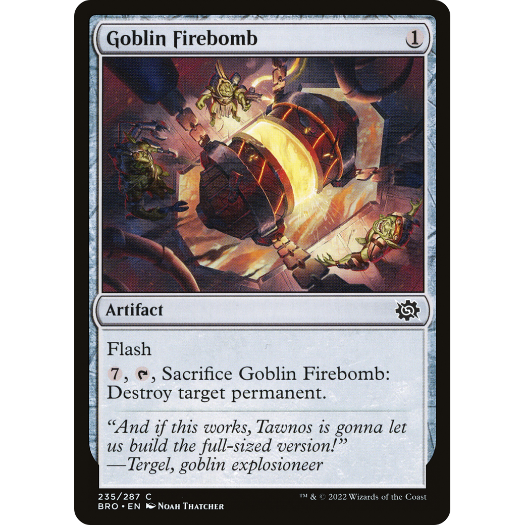 Goblin Firebomb (BRO-235) - The Brothers' War Foil