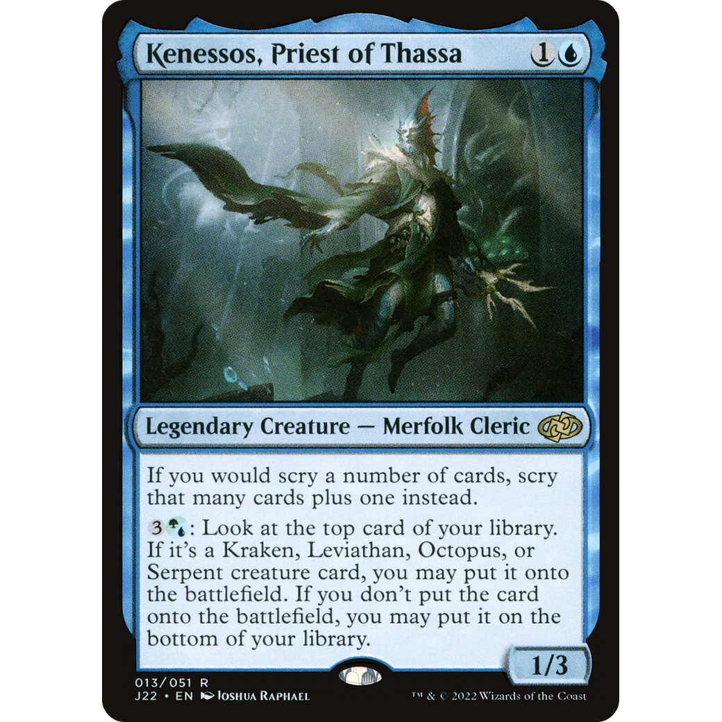 Kenessos, Priest of Thassa (J22-013) - Jumpstart 2022
