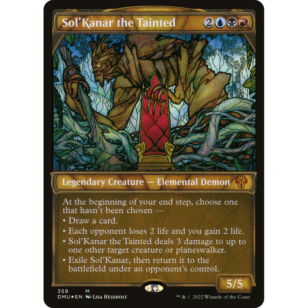 Sol'Kanar the Tainted (Textured Foil) (DMU-359) - Dominaria United: (Showcase) Foil