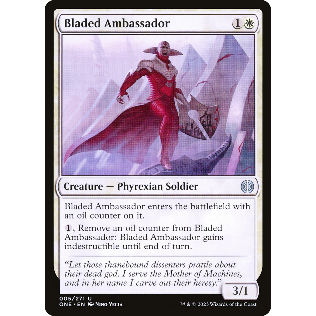 Bladed Ambassador (ONE-005) - Phyrexia: All Will Be One Foil