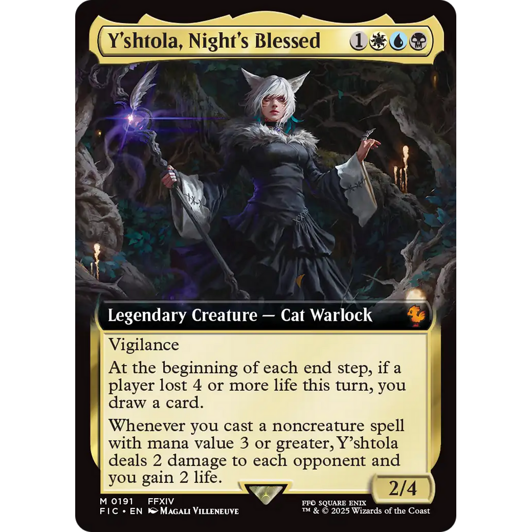 Y'shtola, Night's Blessed (Extended Art) (FIC-191) - Commander: FINAL FANTASY: (Extended Art) Foil