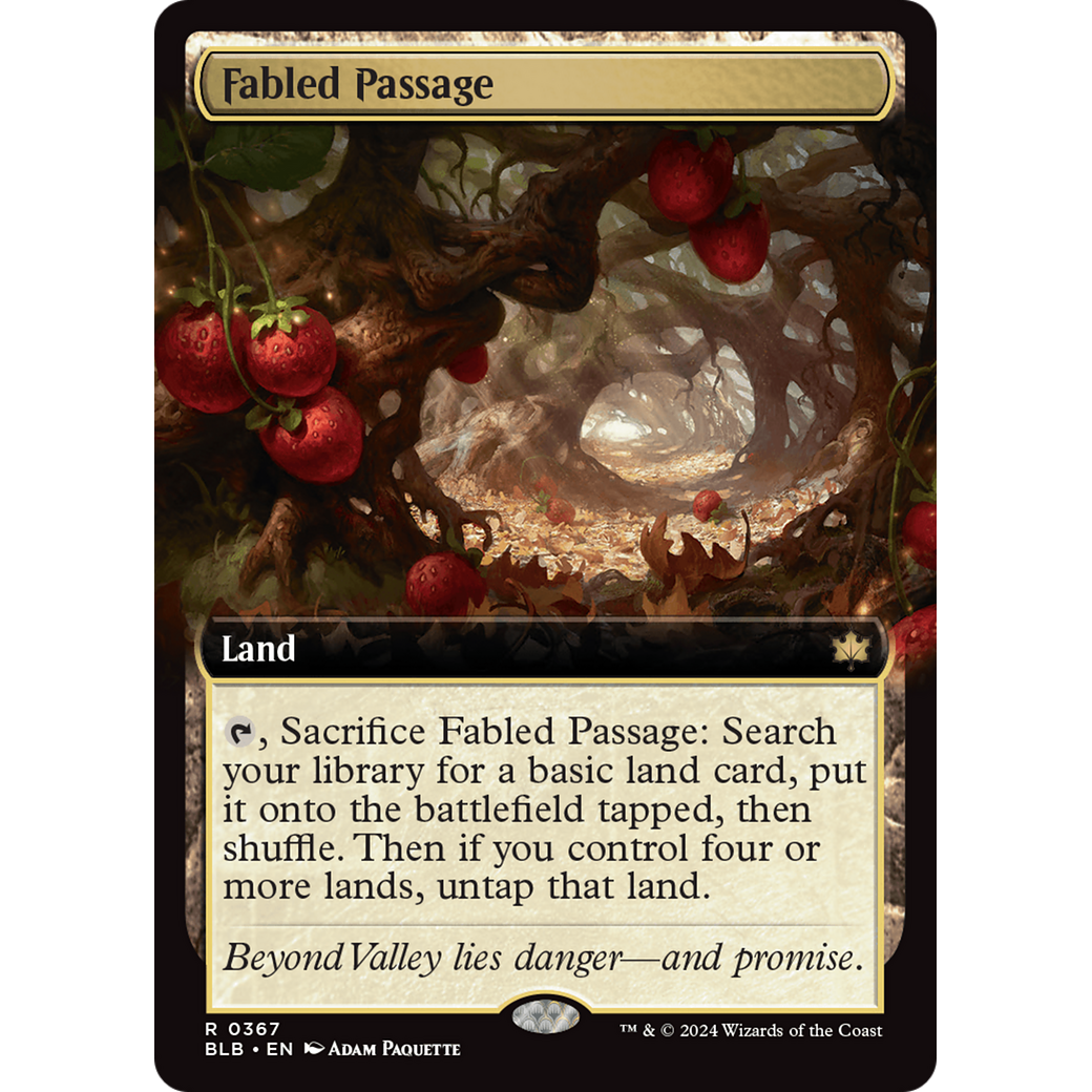 Fabled Passage (BLB-367) - Bloomburrow: (Extended Art) Foil