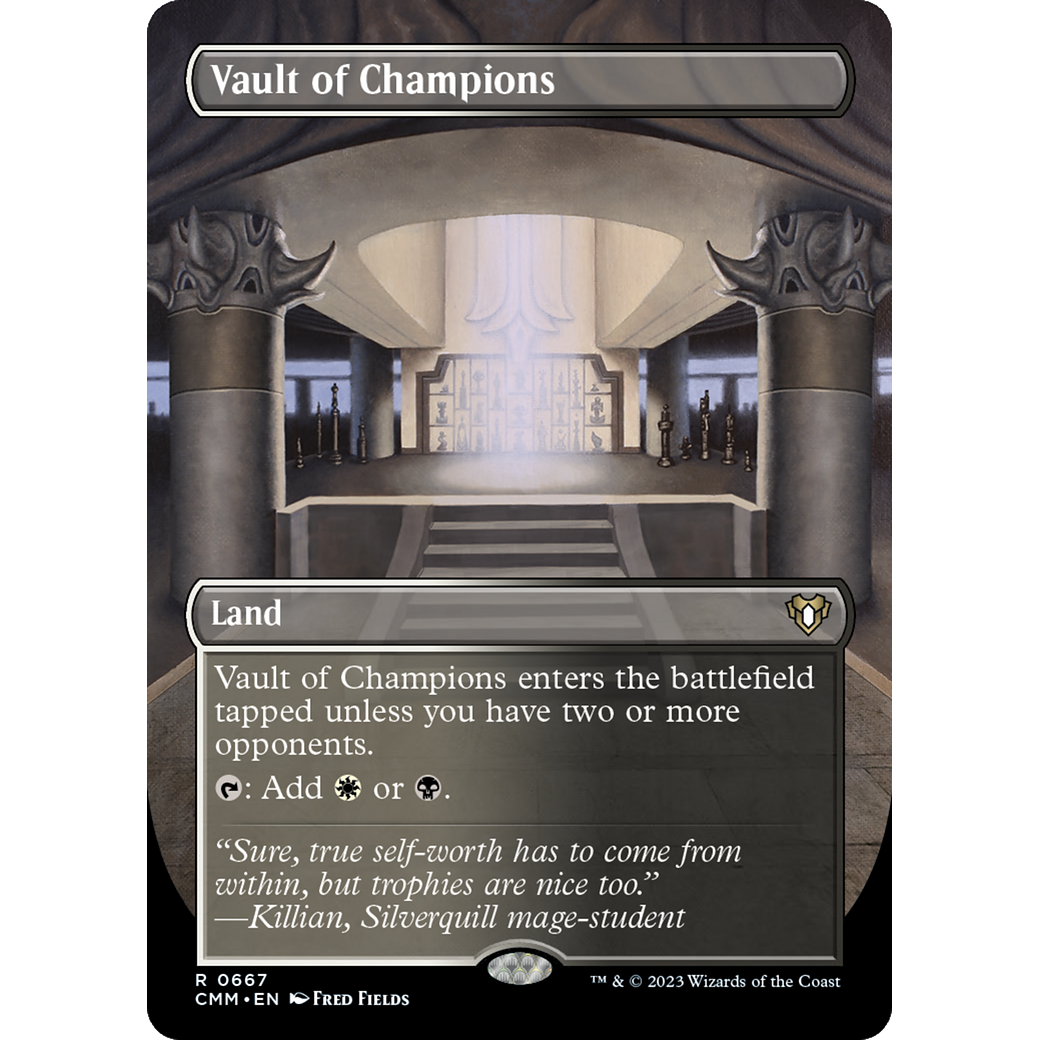 Vault of Champions (CMM-667) - Commander Masters (Borderless) Foil