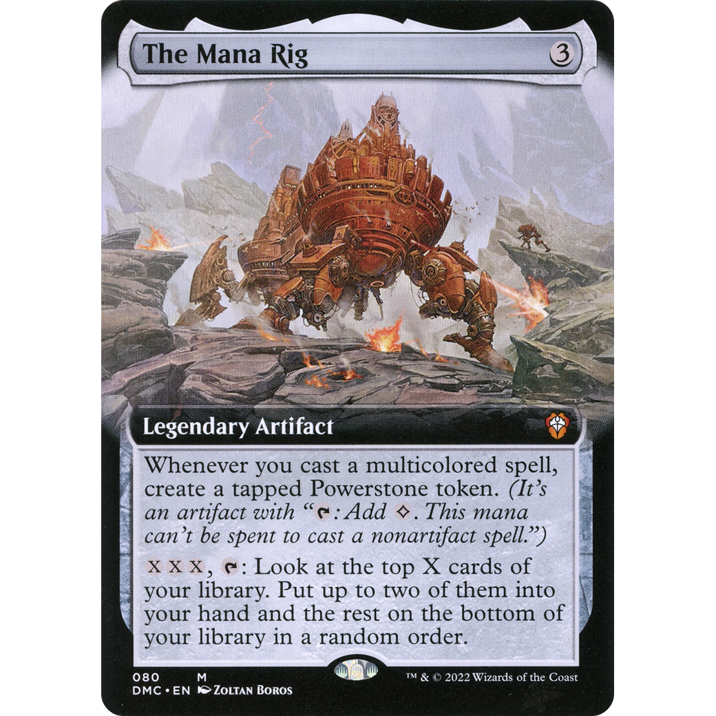 The Mana Rig (Extended Art) (DMC-080) - Dominaria United Commander: (Extended Art) Foil