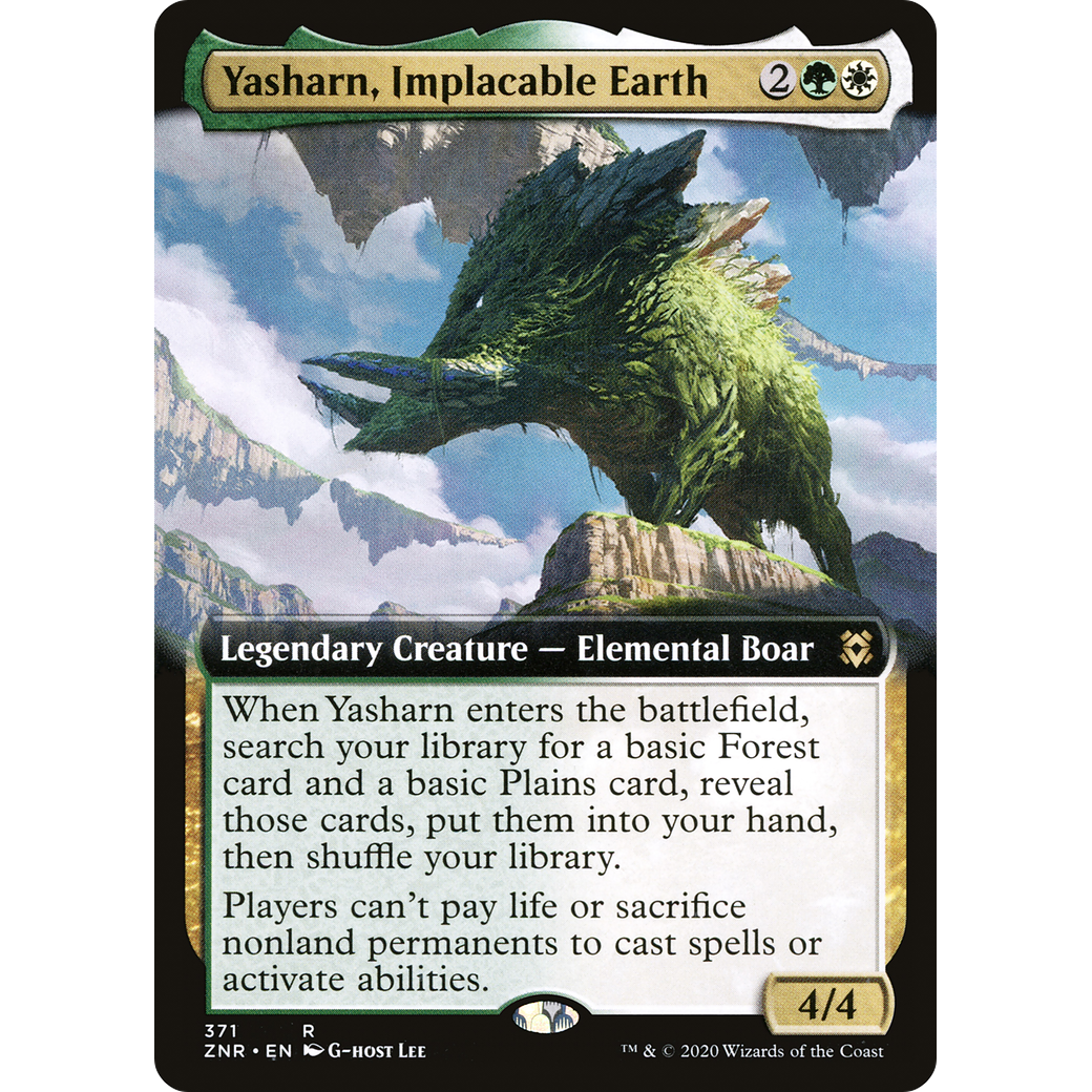 Yasharn, Implacable Earth (Extended Art) (ZNR-371) - Zendikar Rising: (Extended Art) Foil