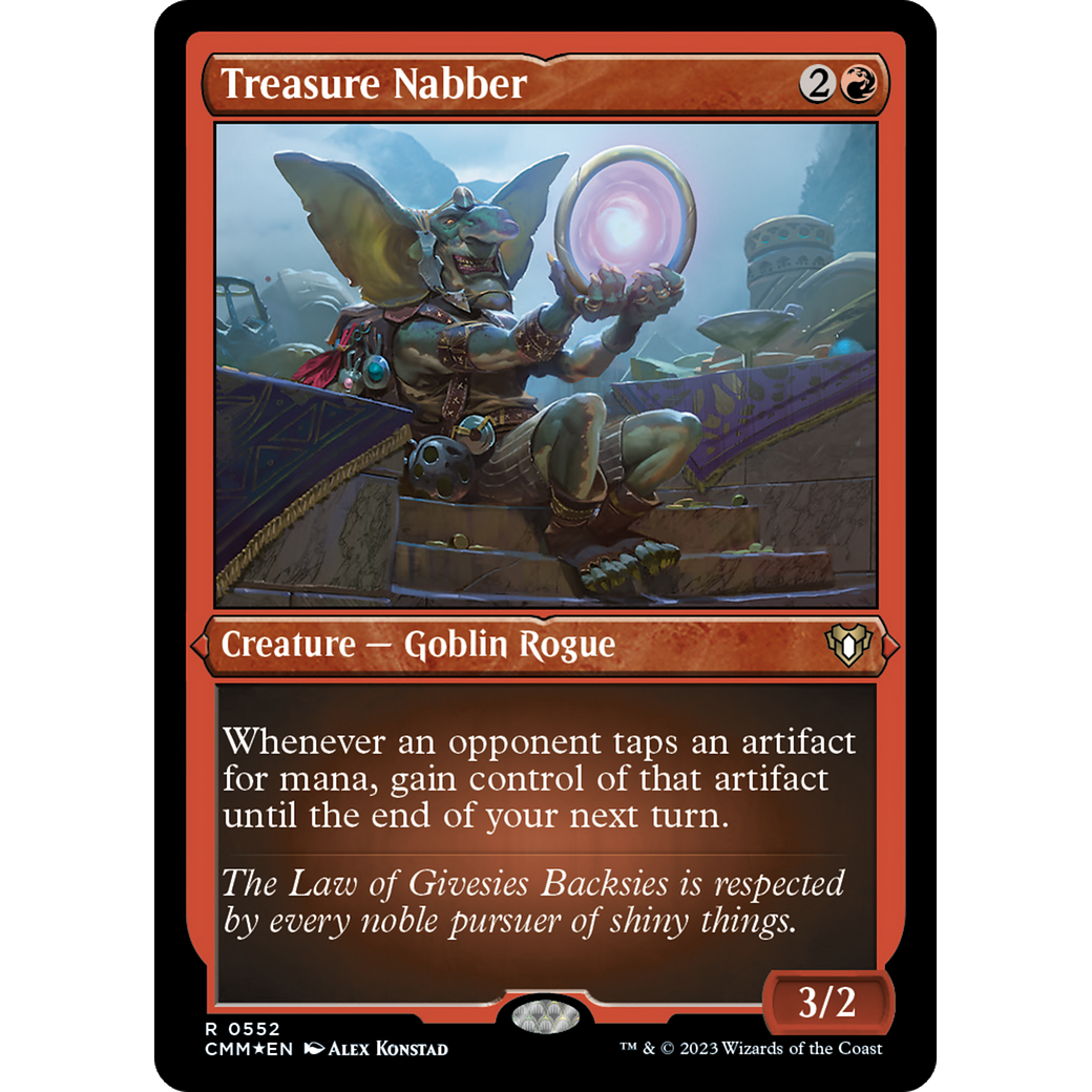 Treasure Nabber (CMM-552) - Commander Masters Etched Foil