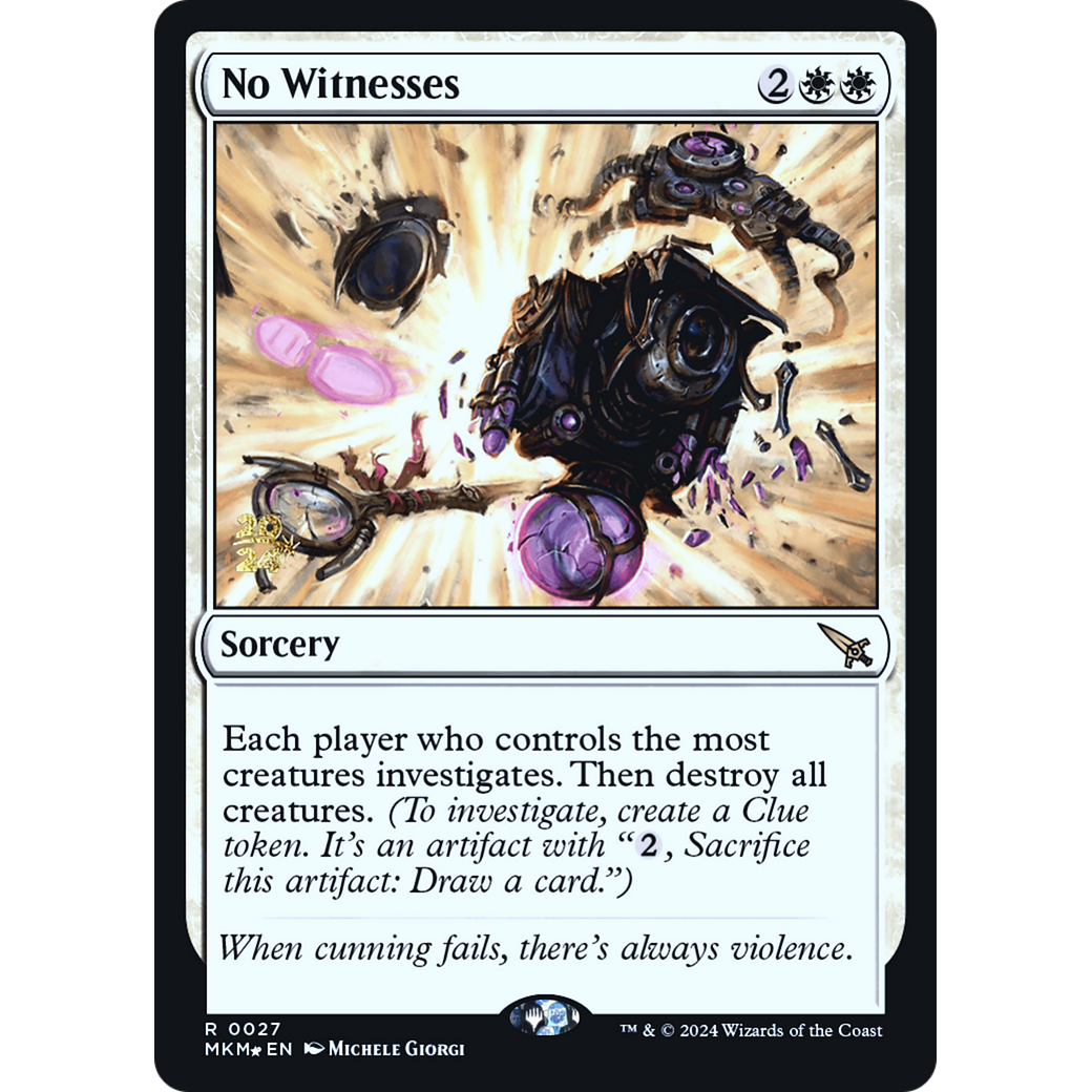 No Witnesses (PRE-27S) - Murders at Karlov Manor Promos Foil