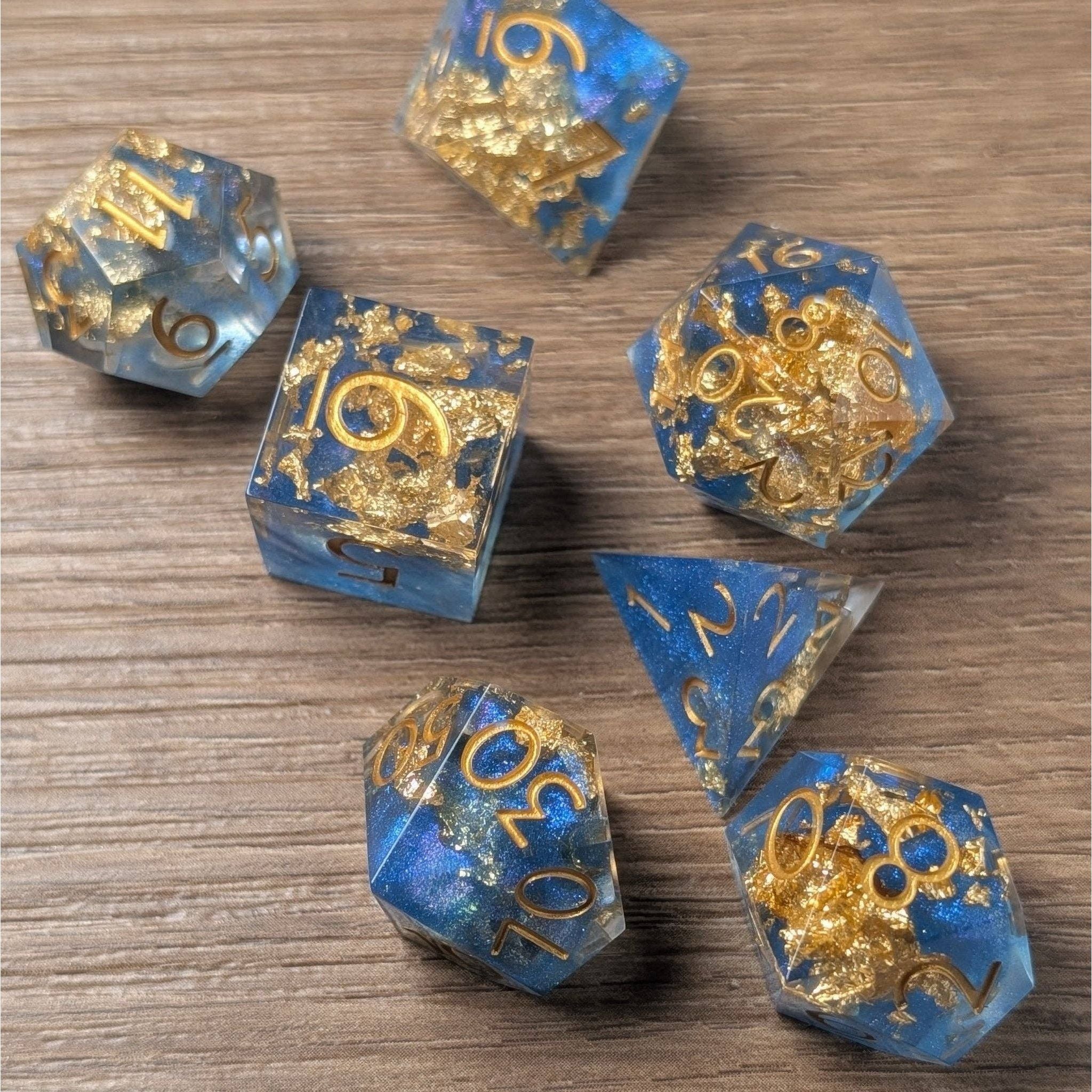 Deepsea Oracle - 7 Piece Luxury D&D Dice Set