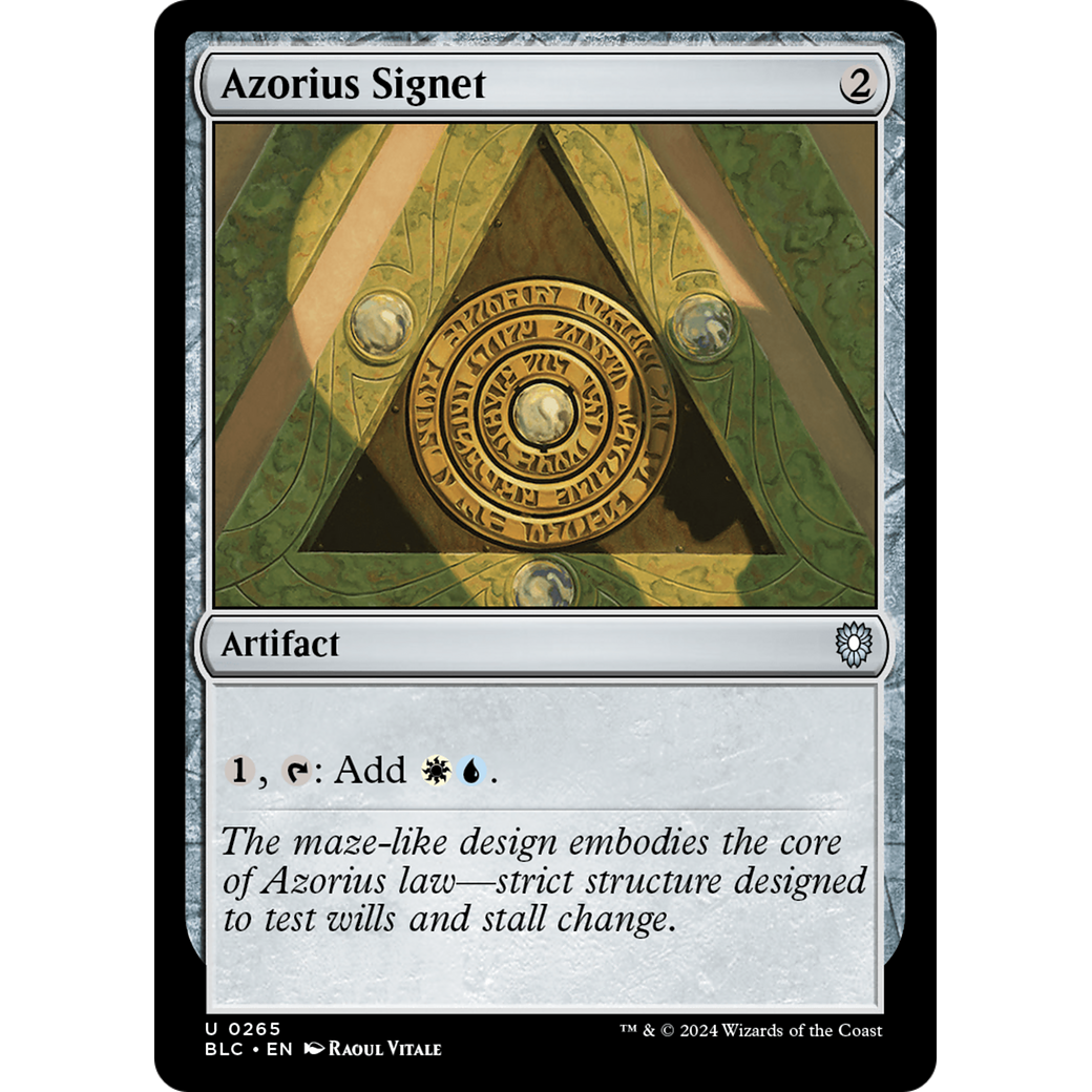 Azorius Signet (BLC-265) - Bloomburrow Commander
