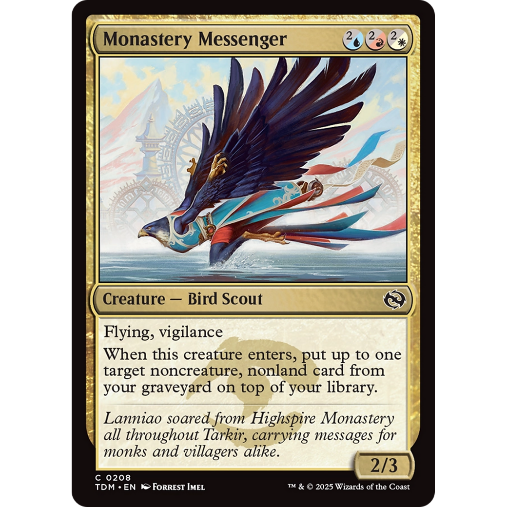 Monastery Messenger (TDM-208) - Tarkir: Dragonstorm Foil