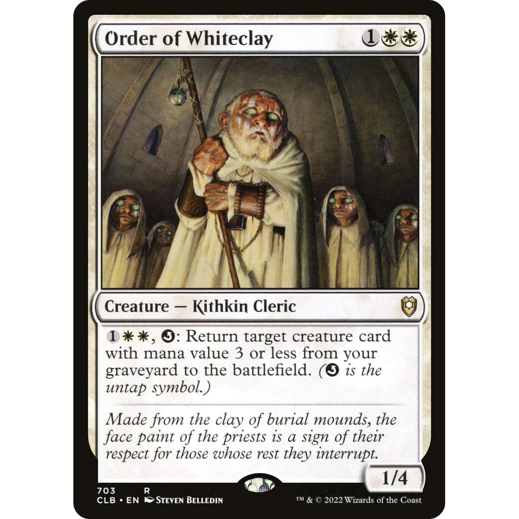 Order of Whiteclay (CLB-703) - Commander Legends: Battle for Baldur's Gate