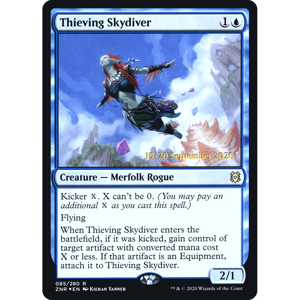 Thieving Skydiver (PRE-085) - Zendikar Rising Promos Foil