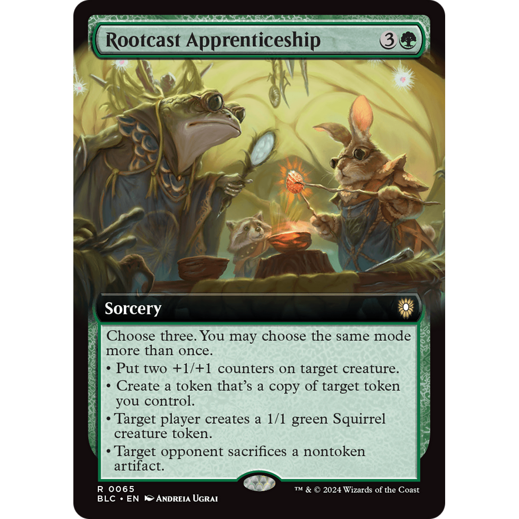 Rootcast Apprenticeship (BLC-065) - Bloomburrow Commander: (Extended Art)