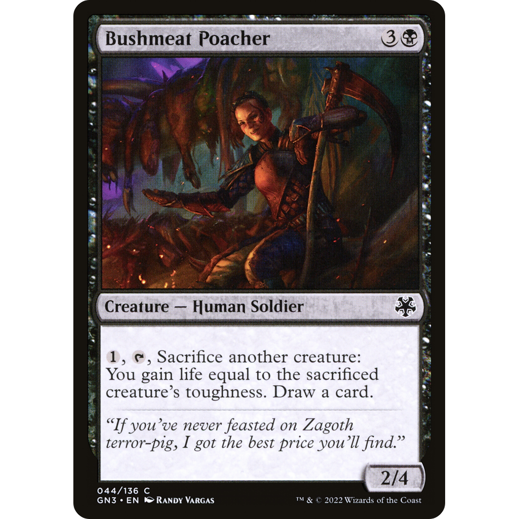 Bushmeat Poacher (GN3-044) - Game Night: Free-for-All