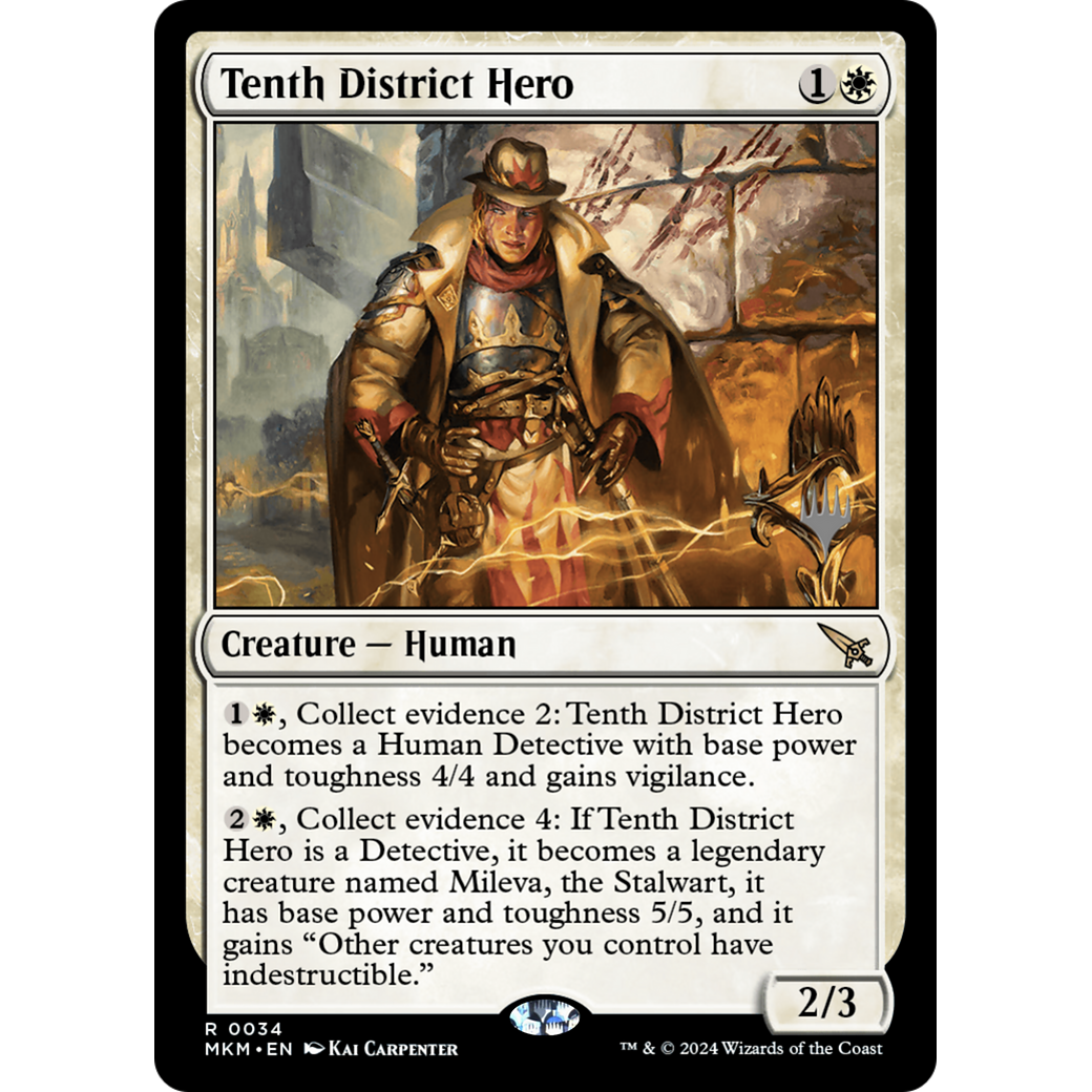 Tenth District Hero (PPMKM-34P) - Murders at Karlov Manor Promos Foil