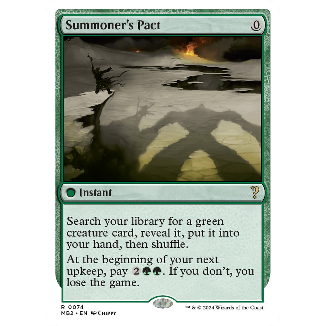 Summoner's Pact (White Border) (MB2-074) - Mystery Booster 2