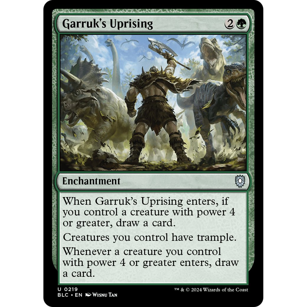 Garruk's Uprising (BLC-219) - Bloomburrow Commander