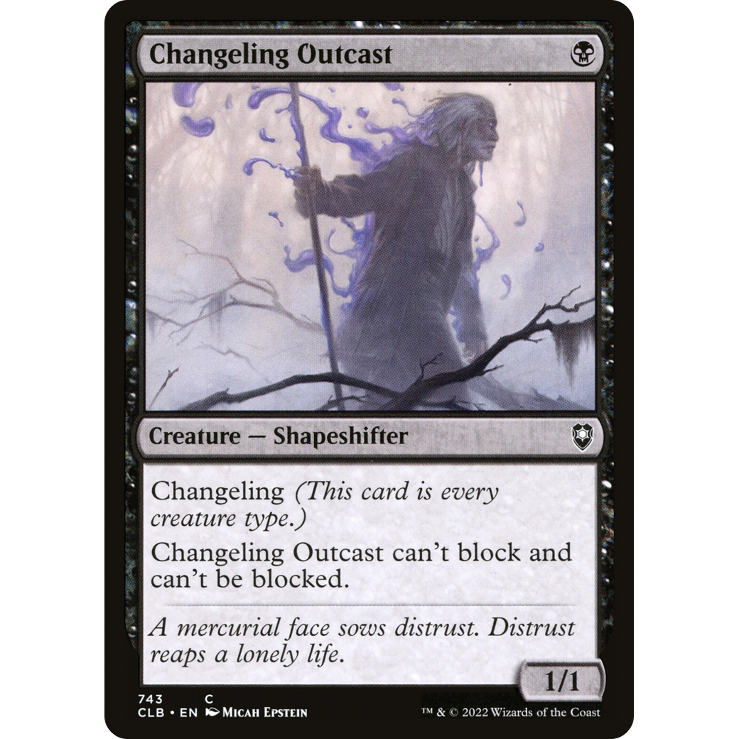 Changeling Outcast (CLB-743) - Commander Legends: Battle for Baldur's Gate