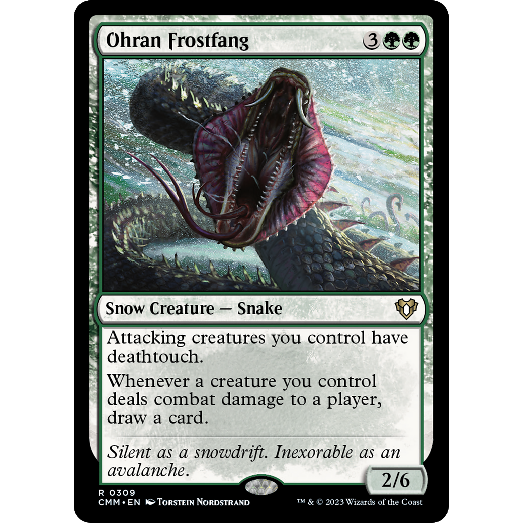 Ohran Frostfang (CMM-309) - Commander Masters: (snow) Foil