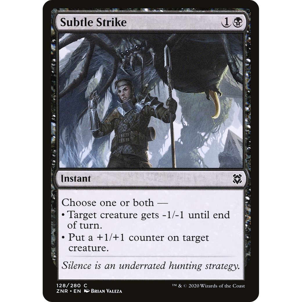 Subtle Strike (ZNR-128) - Zendikar Rising Foil