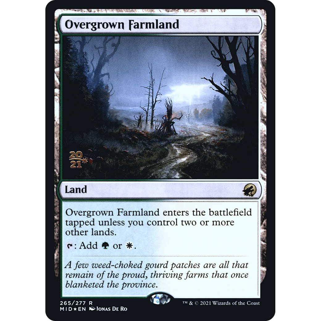 Overgrown Farmland (PRE-265) - Innistrad: Midnight Hunt Promos Foil