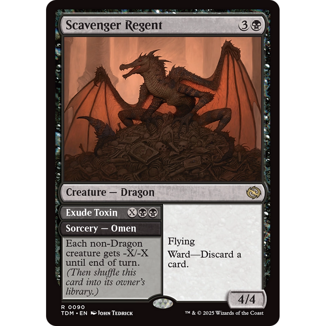 Scavenger Regent // Exude Toxin (TDM-090) - Tarkir: Dragonstorm