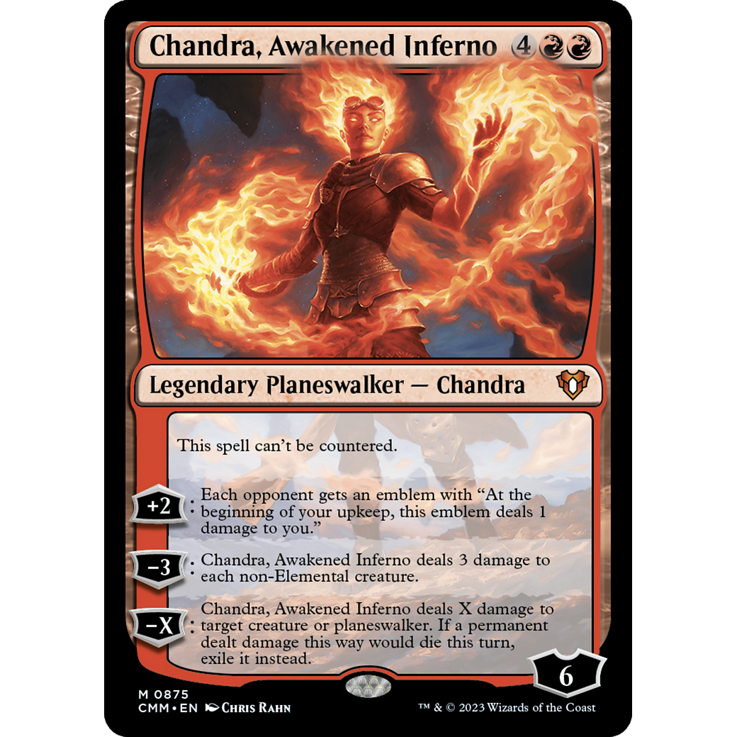 Chandra, Awakened Inferno (CMM-875) - Commander Masters
