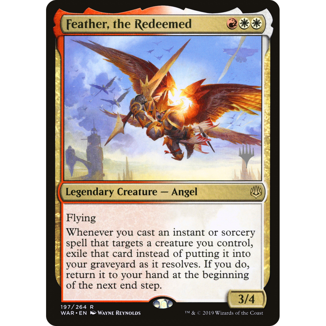 Feather, the Redeemed (PPTHB-197) - War of the Spark Promos Foil