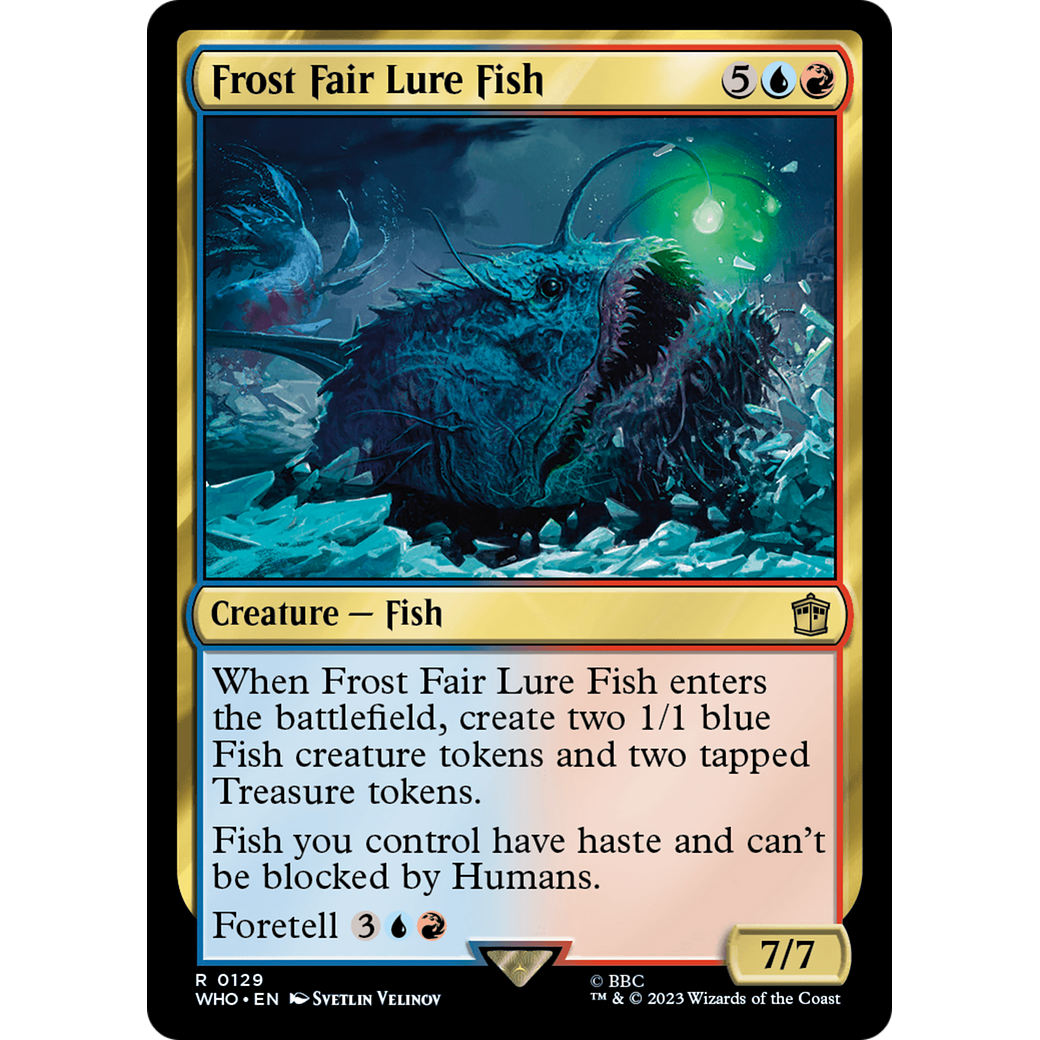 Frost Fair Lure Fish (WHO-129) - Doctor Who Foil