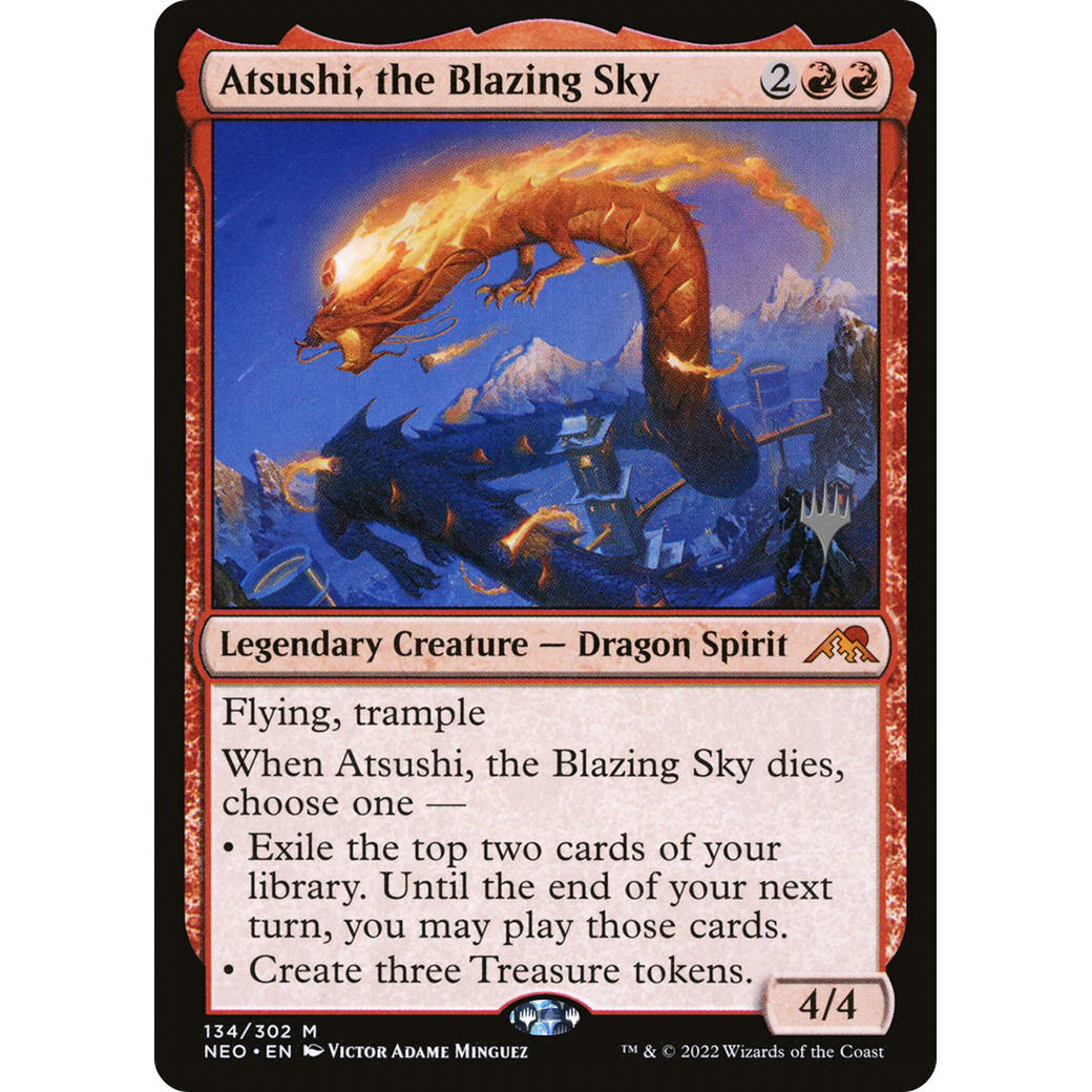 Atsushi, the Blazing Sky (PPNEO-134P) - Kamigawa: Neon Dynasty Promos Foil
