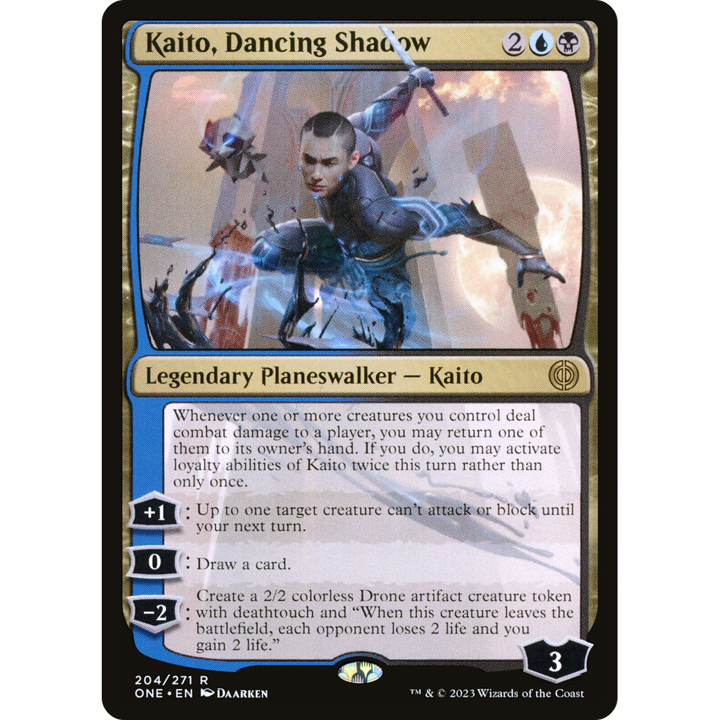 Kaito, Dancing Shadow (ONE-204) - Phyrexia: All Will Be One Foil