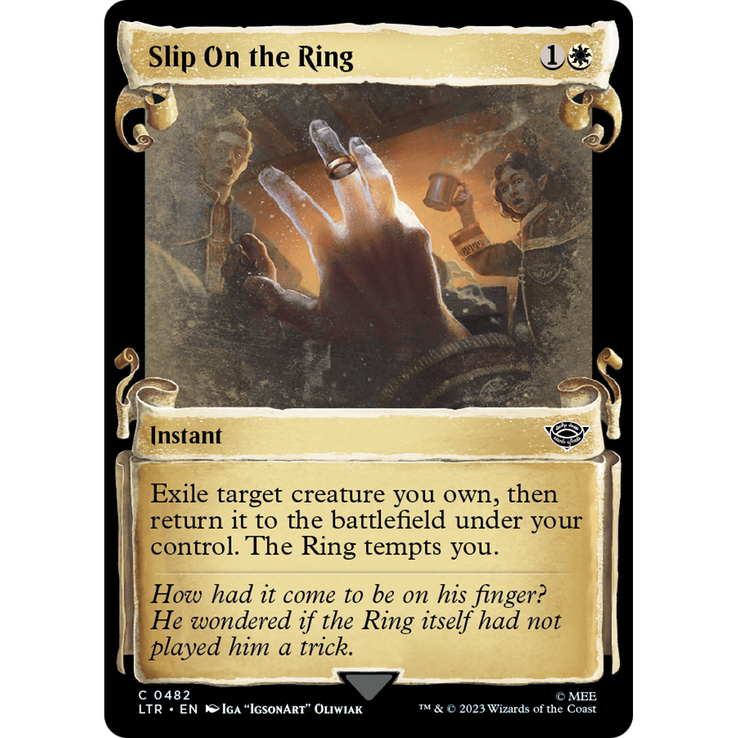 Slip On the Ring (LTR-482) - The Lord of the Rings: Tales of Middle-earth: (Showcase) Foil