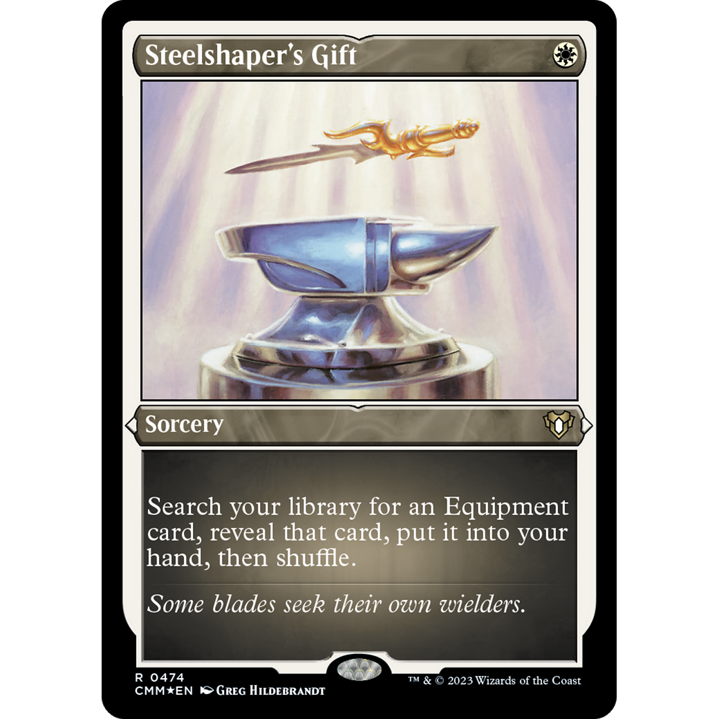 Steelshaper's Gift (CMM-474) - Commander Masters Etched Foil