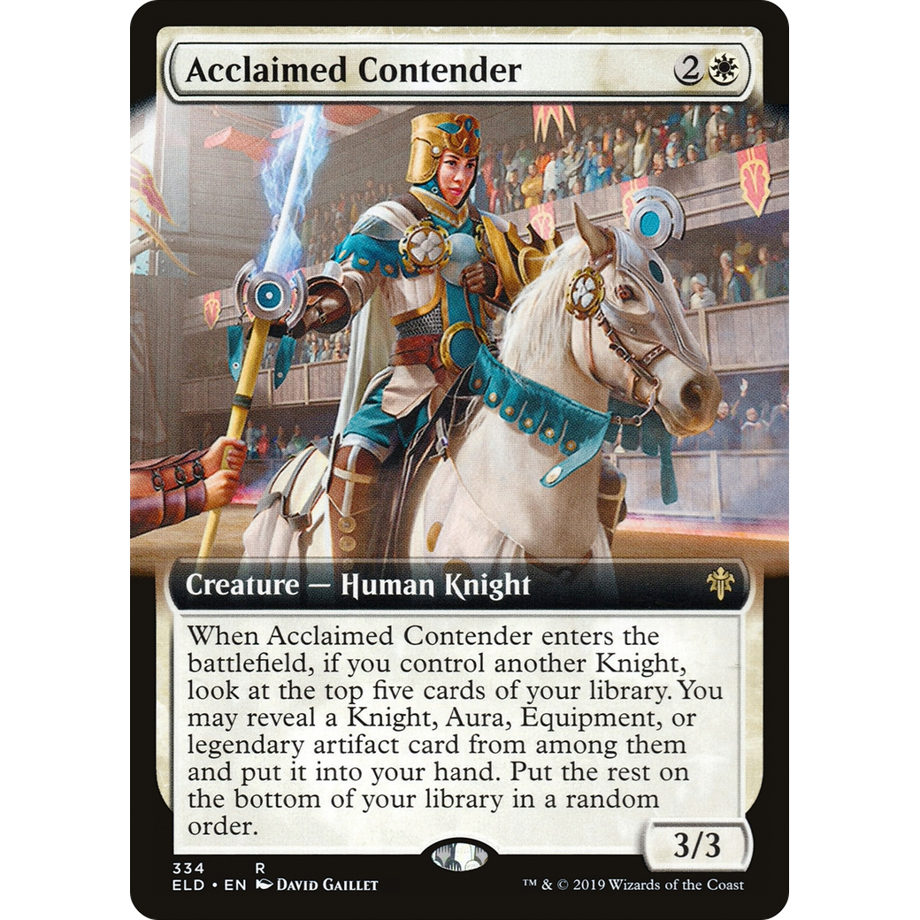 Acclaimed Contender (Extended Art) (ELD-334) - Throne of Eldraine: (Extended Art)