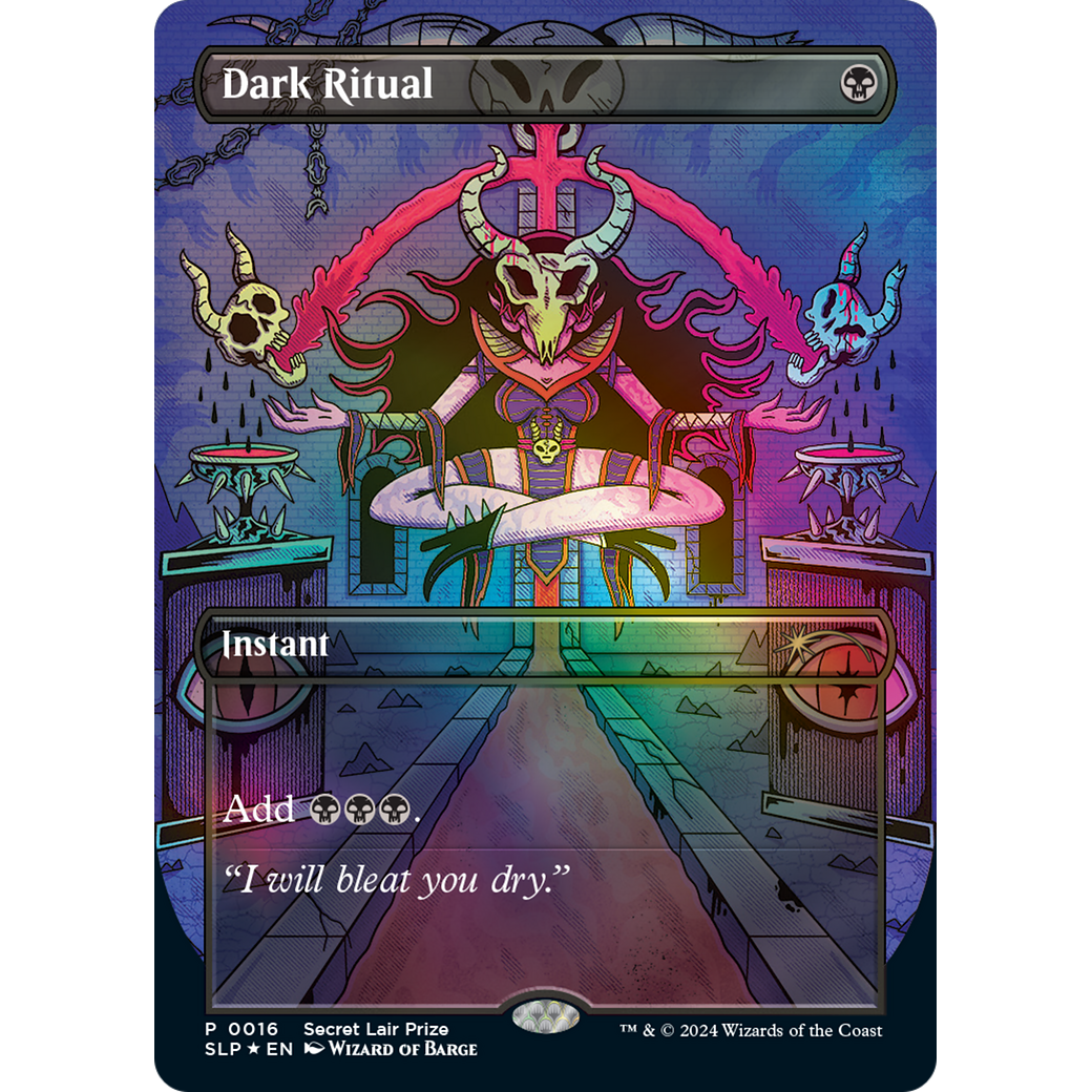 Dark Ritual (SLP-016) - Secret Lair Showdown (Borderless) Foil
