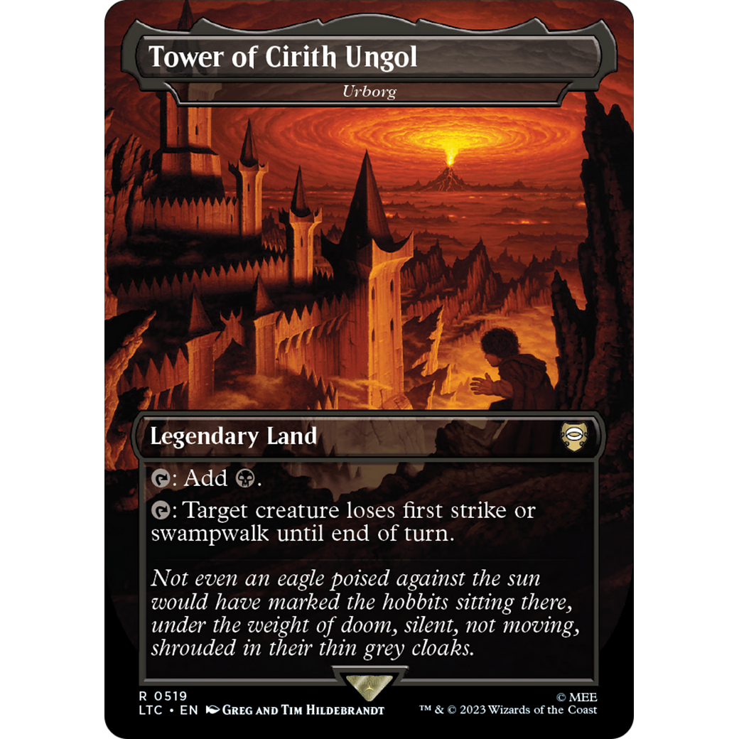 Urborg (LTC-519) - Tales of Middle-earth Commander / Tower of Cirith Ungol (Borderless) Foil