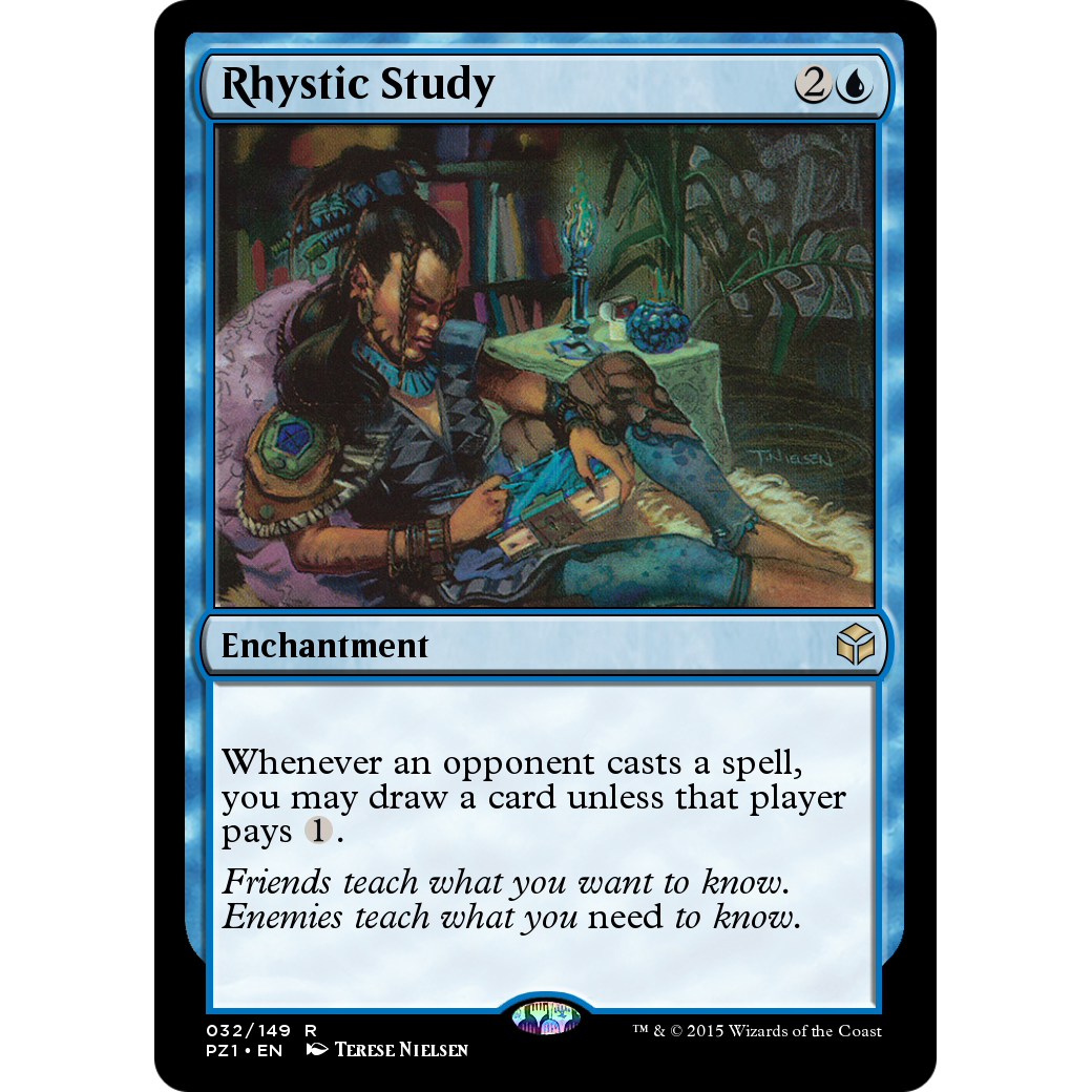 Rhystic Study (PZ1-032) - Legendary Cube Prize Pack