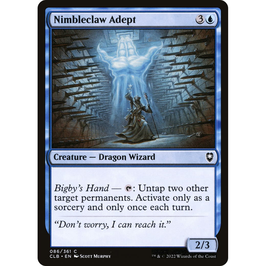 Nimbleclaw Adept (CLB-086) - Commander Legends: Battle for Baldur's Gate Foil