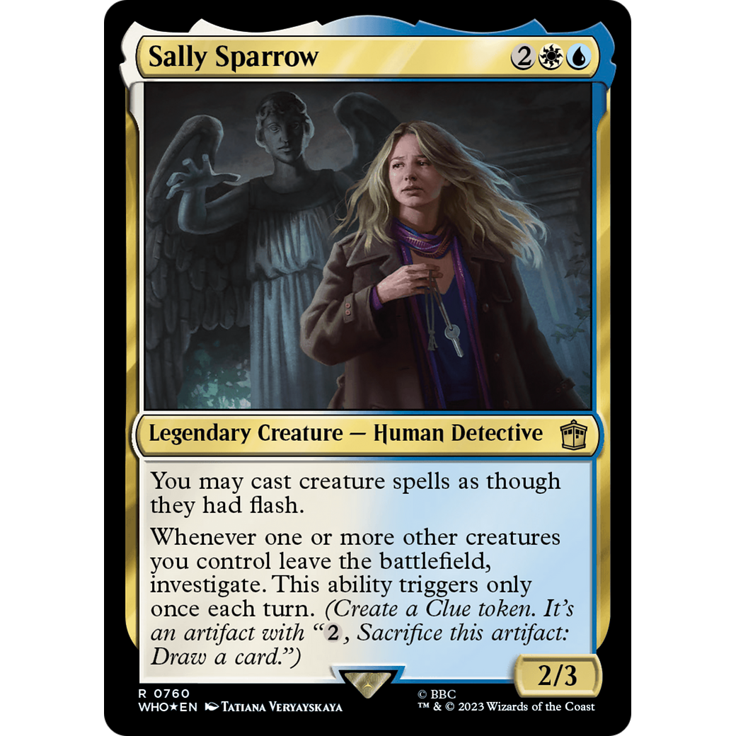 Sally Sparrow (Surge Foil) (WHO-760) - Doctor Who Foil