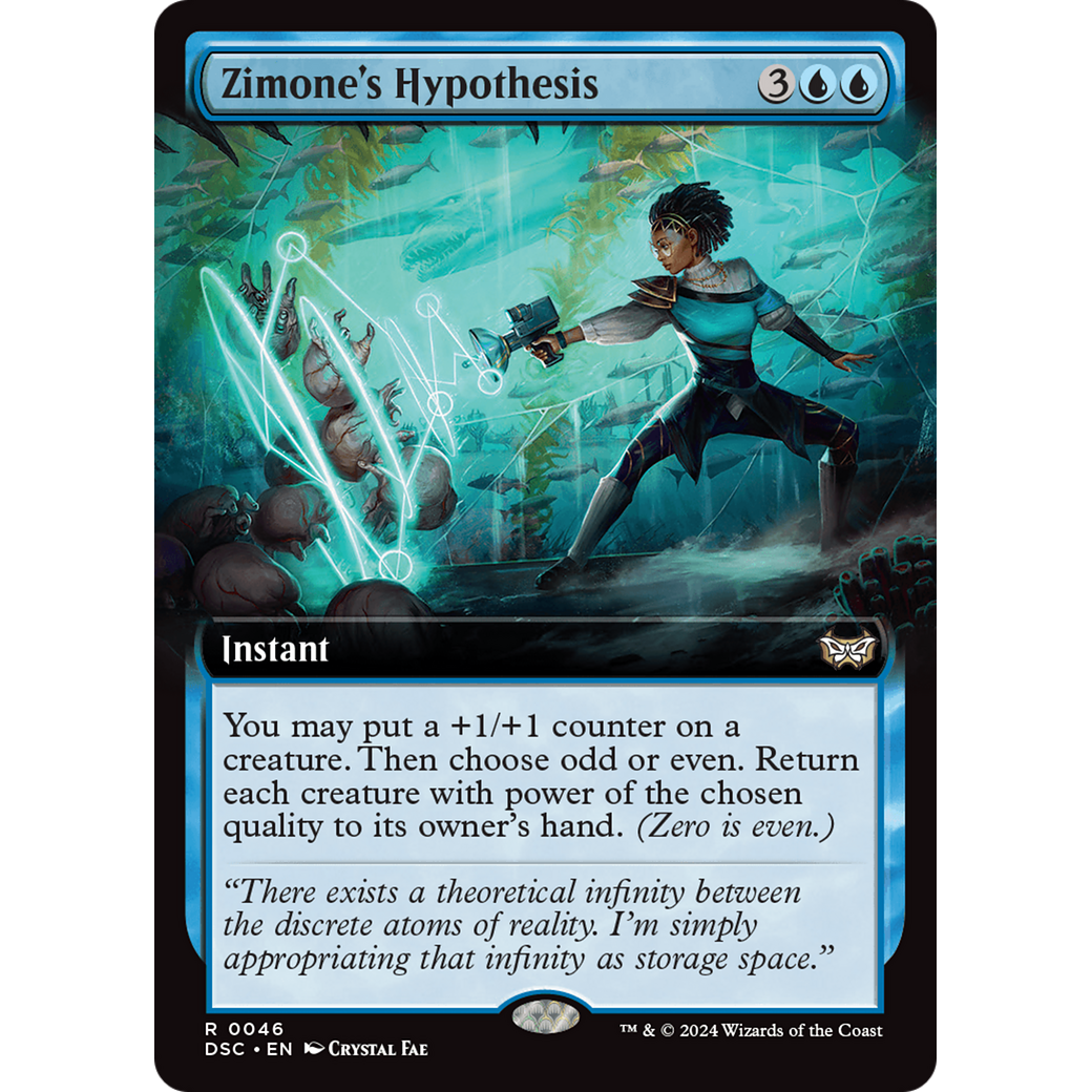 Zimone's Hypothesis (DSC-046) - Duskmourn: House of Horror Commander: (Extended Art)