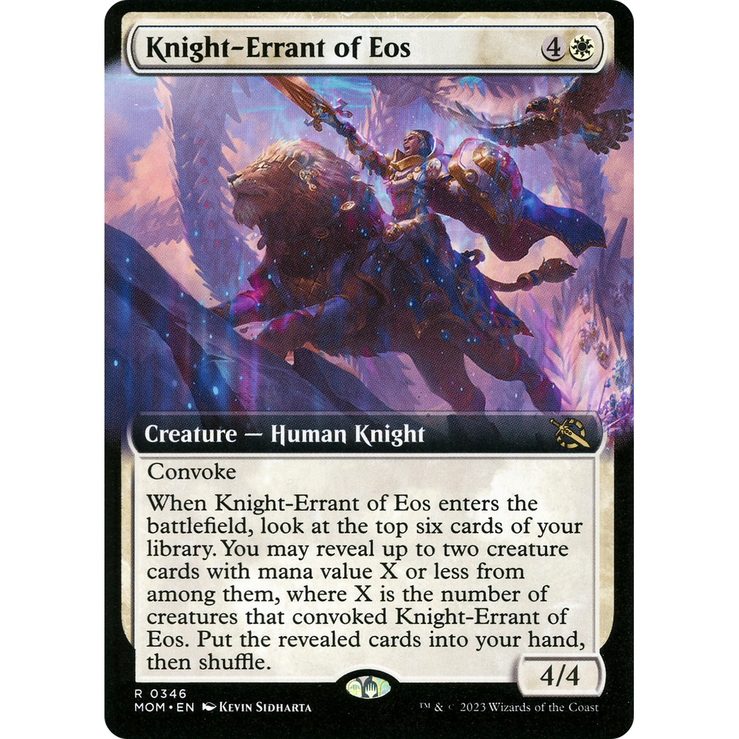 Knight-Errant of Eos (MOM-346) - March of the Machine: (Extended Art) Foil