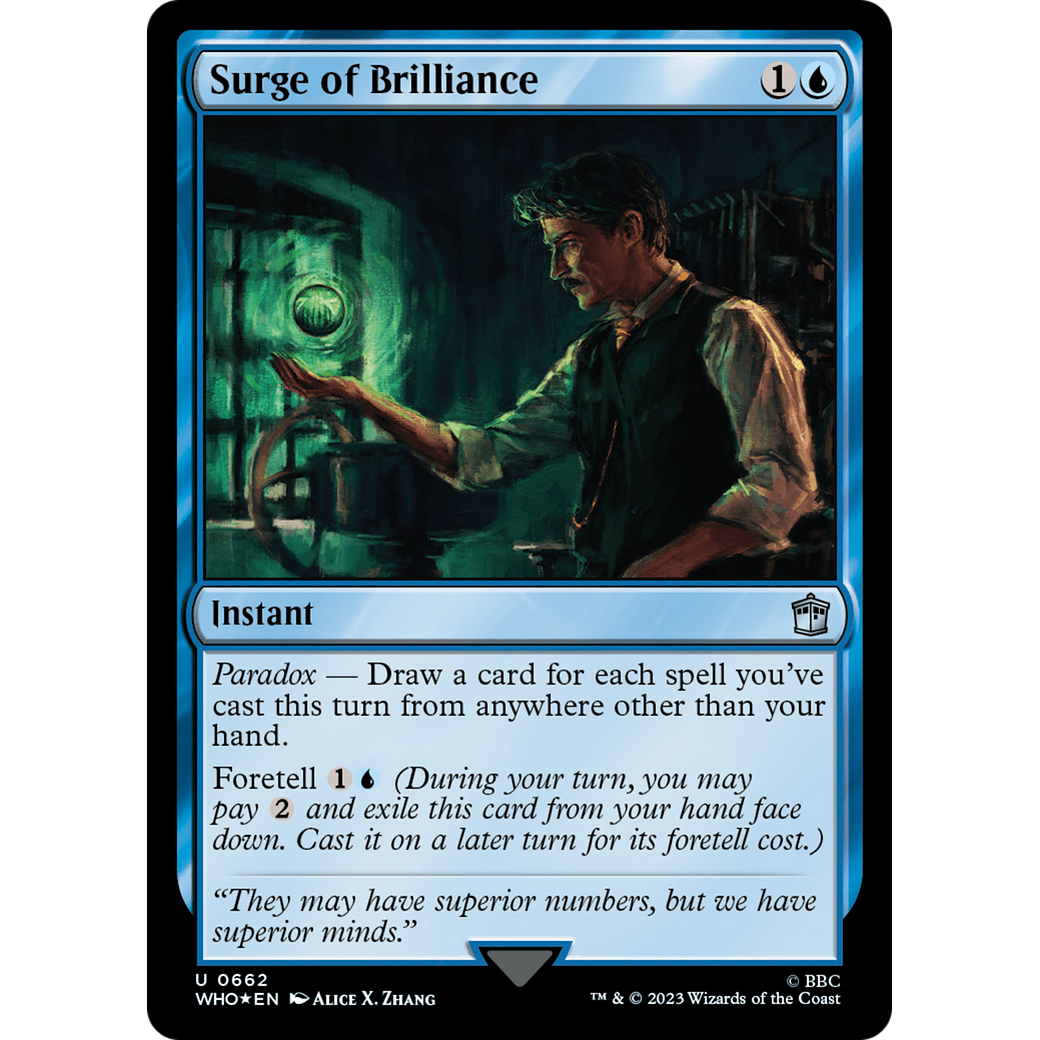 Surge of Brilliance (Surge Foil) (WHO-662) - Doctor Who Foil