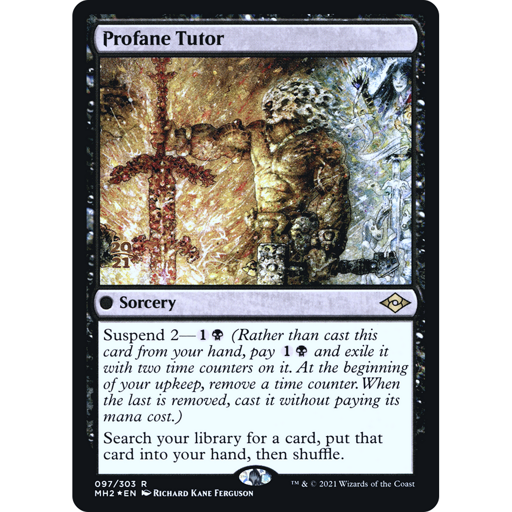 Profane Tutor (PRE-097) - Modern Horizons 2 Promos Foil