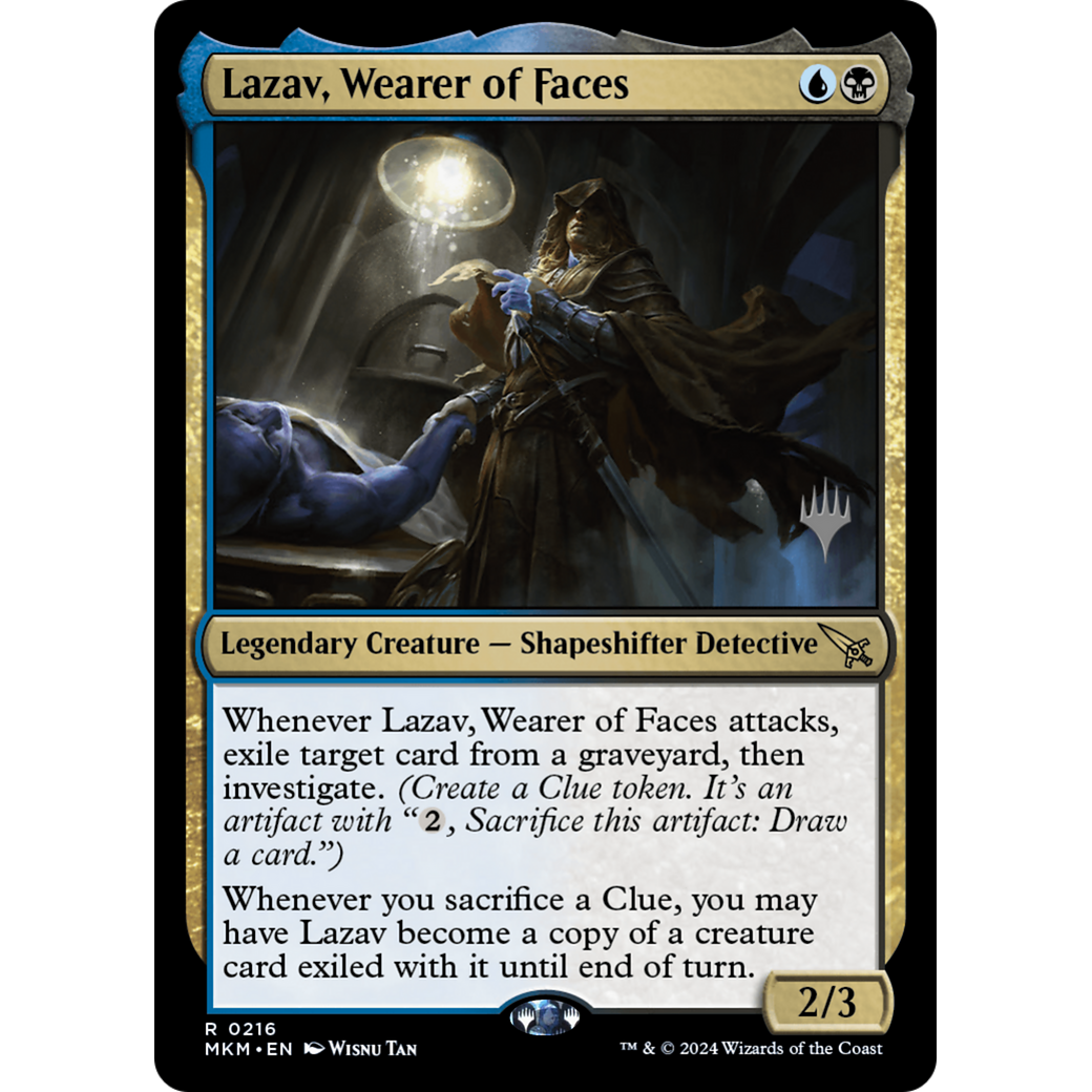 Lazav, Wearer of Faces (PPMKM-216P) - Murders at Karlov Manor Promos