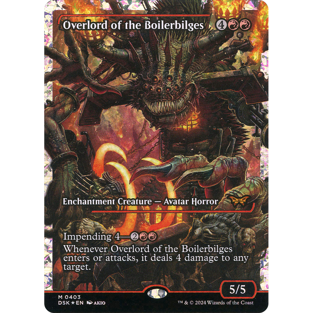 Overlord of the Boilerbilges (DSK-403) - Duskmourn: House of Horror: (Showcase) Foil