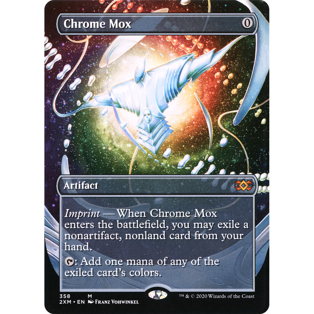 Chrome Mox (Borderless) (2XM-358) - Double Masters (Borderless) Foil