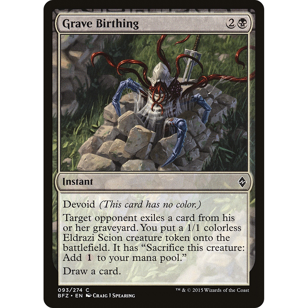 Grave Birthing (BFZ-093) - Battle for Zendikar: (devoid) Foil