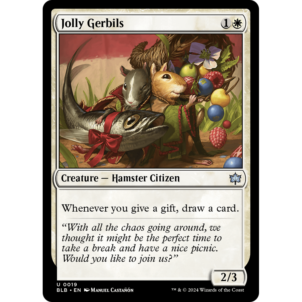 Jolly Gerbils (BLB-019) - Bloomburrow Foil