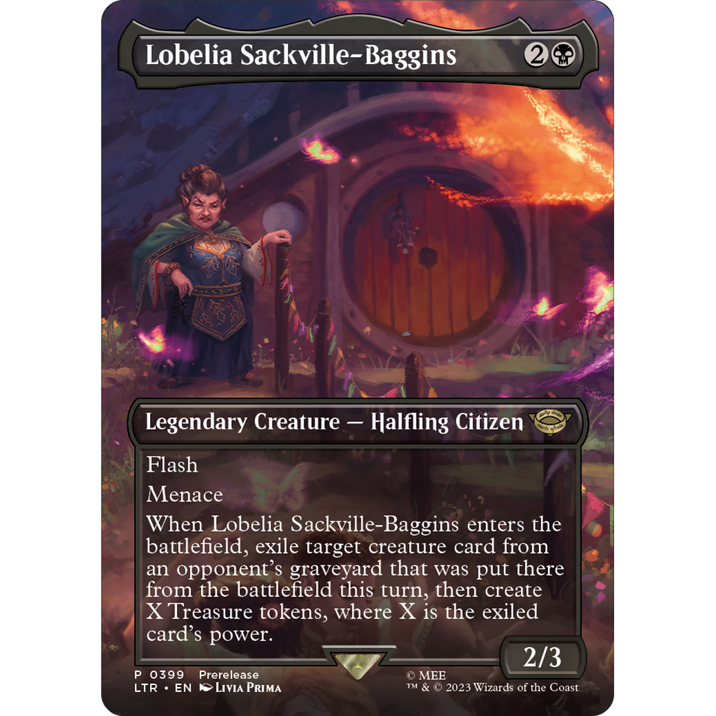 Lobelia Sackville-Baggins (LTR-399) - The Lord of the Rings: Tales of Middle-earth (Borderless) Foil
