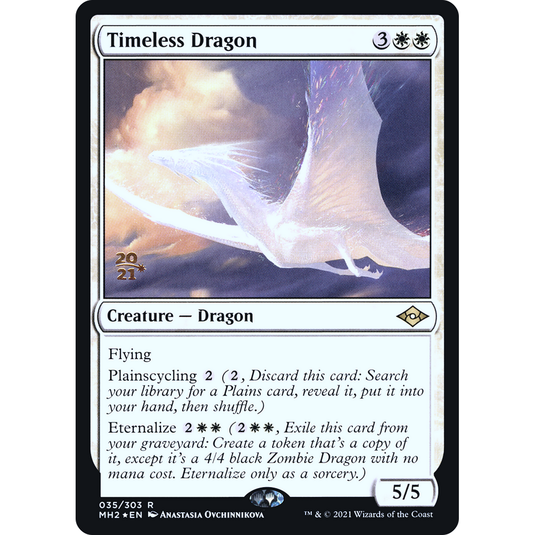 Timeless Dragon (PRE-035) - Modern Horizons 2 Promos Foil